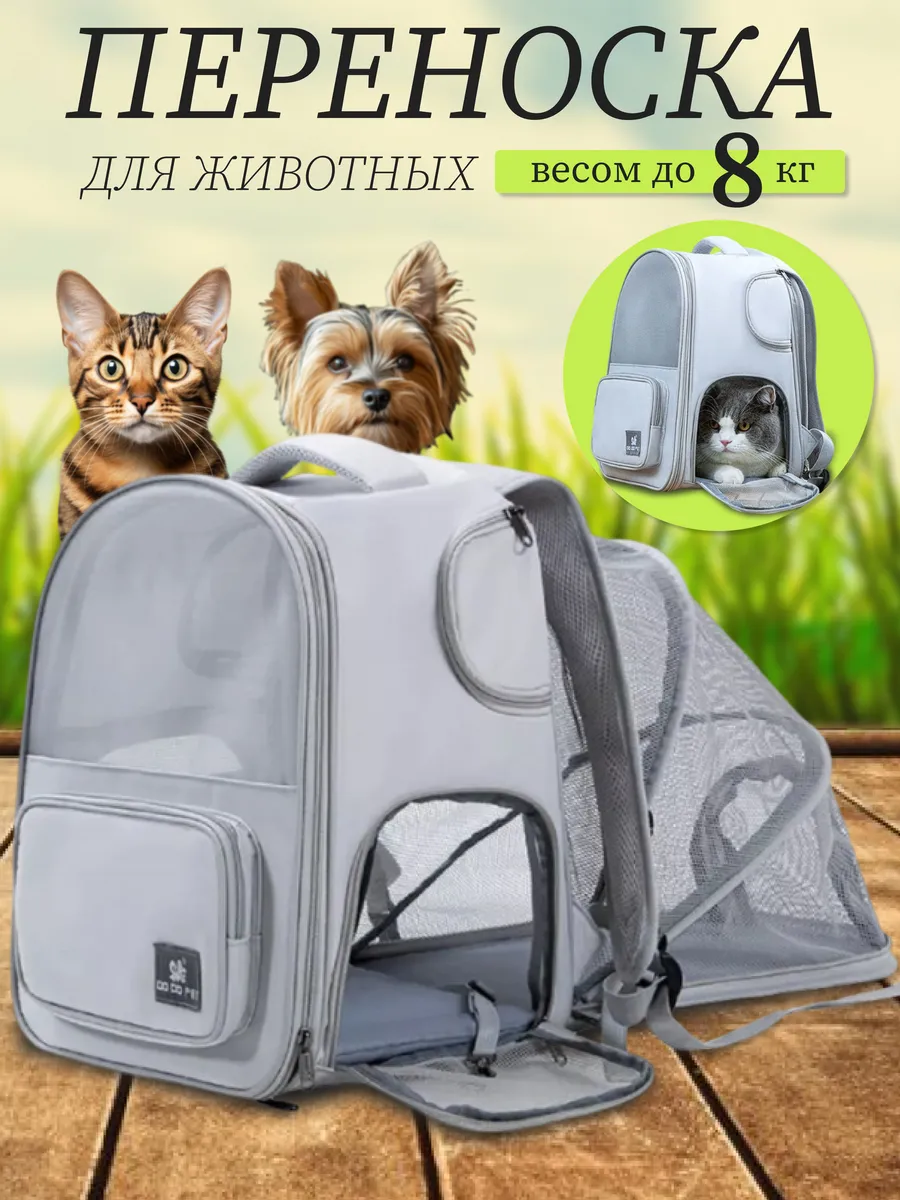Переноска рюкзак для кошек и собак