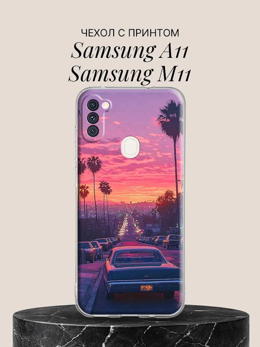 Чехол на Samsung A11 / Samsung M11 Закат Лос-Анджелеса