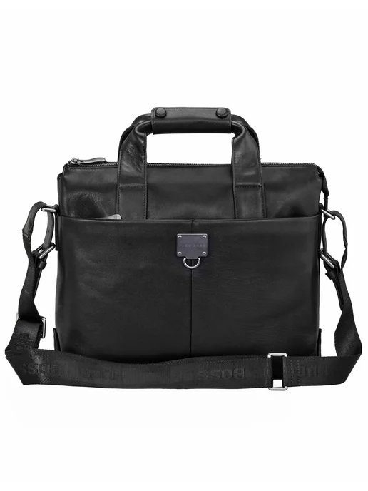 Портфель из натуральной кожи 1549, черный, фото 3
