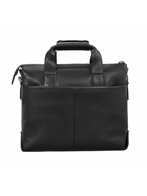 Портфель из натуральной кожи 1549, черный, фото 5