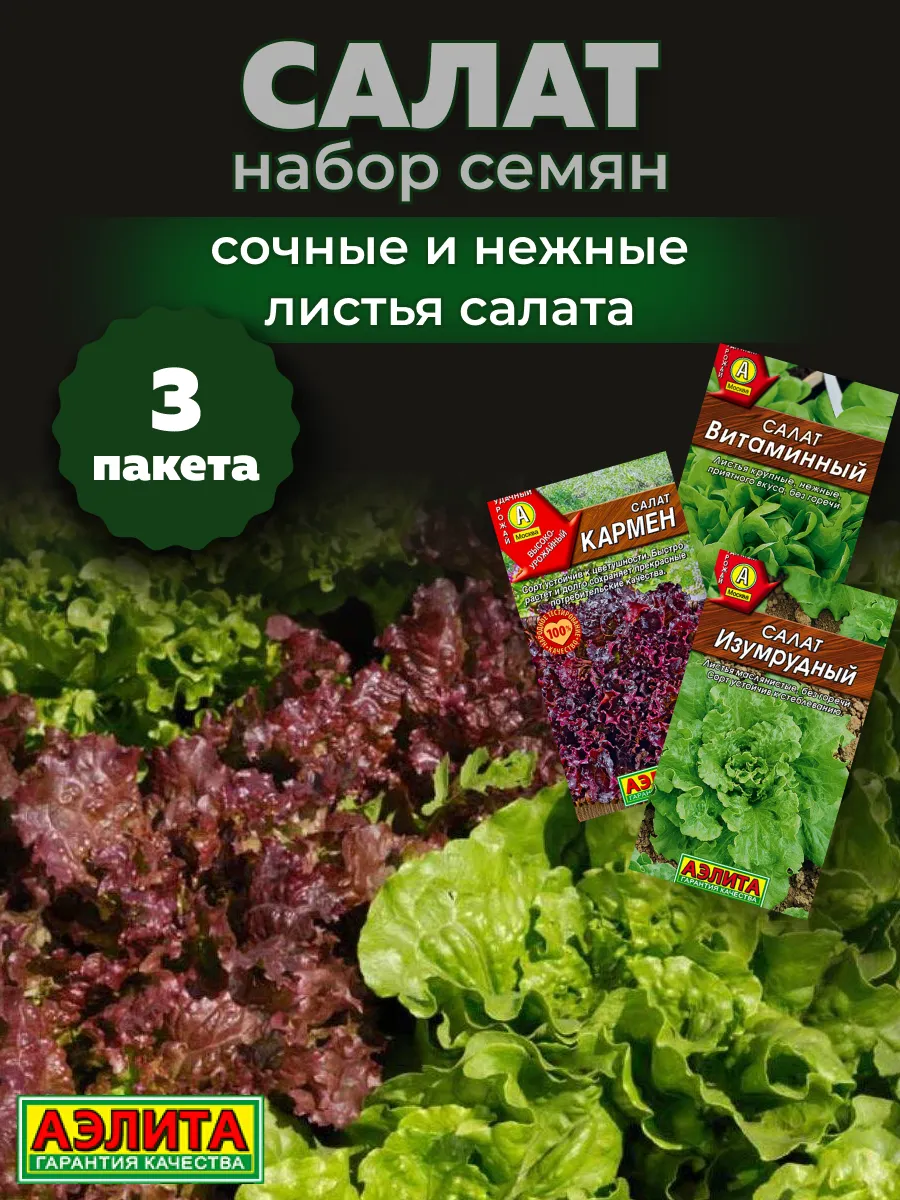 Семена салата листового для открытого грунта