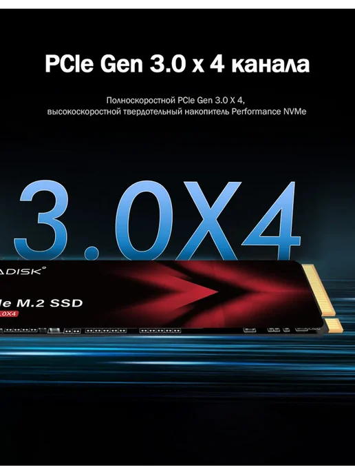 HUADISK SSD M2 NVMe 512 ГБ жесткий диск для компьютера и ноутбука, 512 ГБ, фото 5
