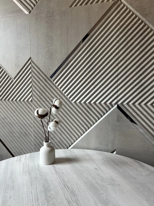 DanilovDecor Декоративные стеновые 3D панели МДФ, серый, фото 3