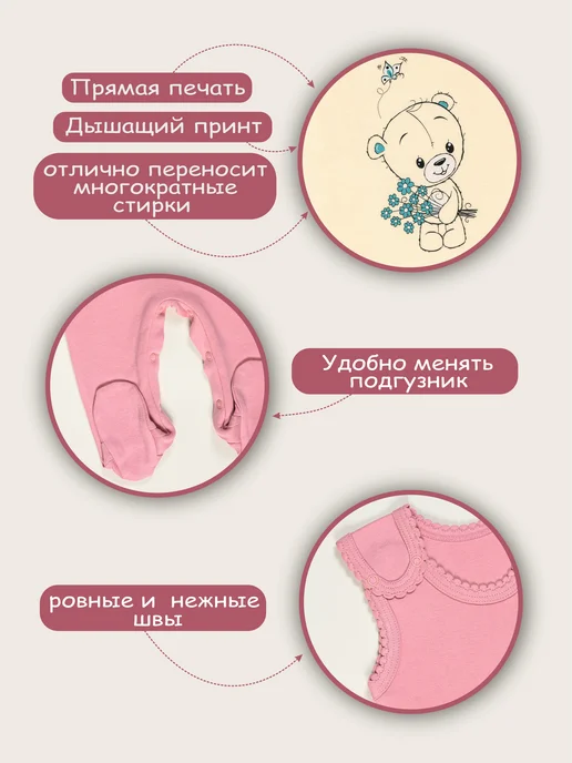 MankiK Ползунки на лямках для новорожденных малышей, белый, фото 3