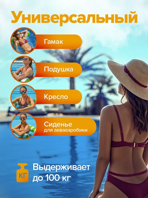 ULUWATU Надувной матрац для плавания, белый, фото 2