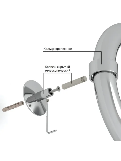 ONIX Полотенцесушитель Водяной Hit Turn Chrome Right 500x600, 500x600, фото 8