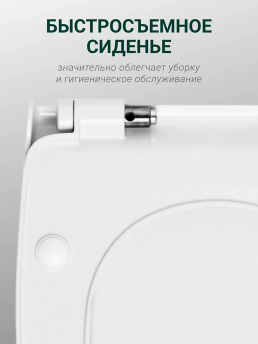 Santek Унитаз подвесной Бореаль с сиденьем микролифт, белый, фото 7