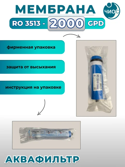 АкваФильтр Мембрана обратного осмоса 3513-2000GPD, вариант, фото 5