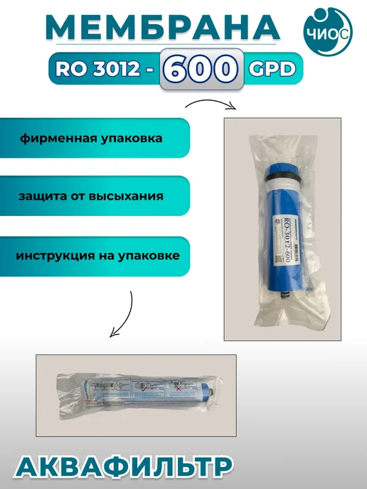 АкваФильтр Мембрана обратного осмоса 3012 - 600 GPD, вариант, фото 5