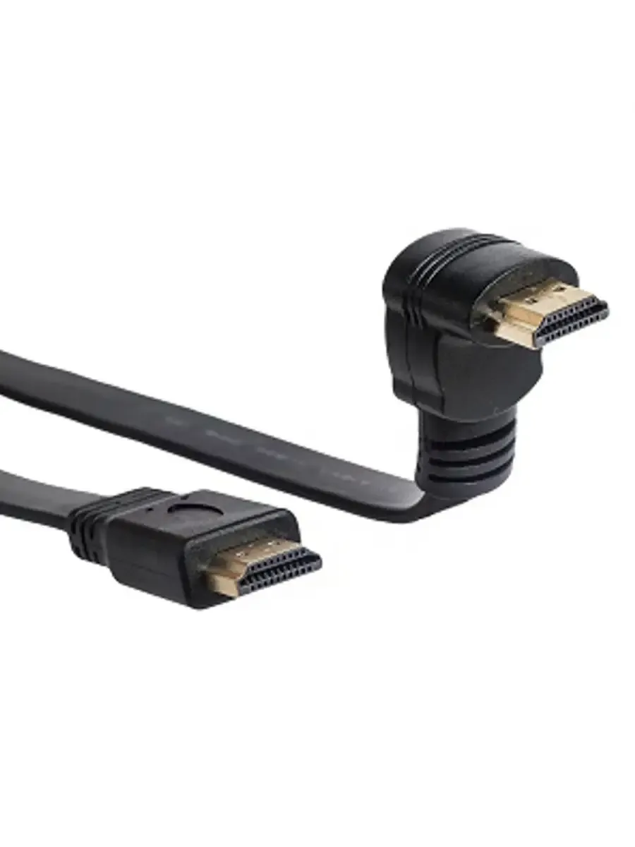 Кабель HDMI для ТВ, ПК, ноутбуков, угловой 90 градусов, 30см