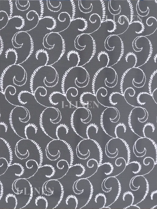 I-linen Тюль в спальню гостиную 200х250 белый длинный, 200x250, фото 2