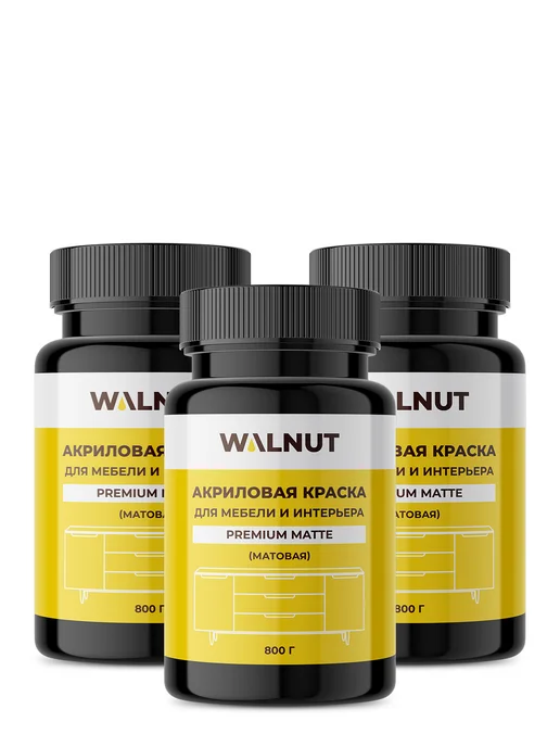 WALNUT Акриловая краска для мебели без запаха и грунтовки, серый, фото 11