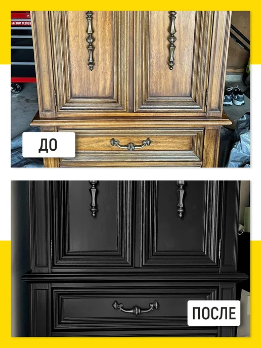 WALNUT Акриловая краска для мебели без запаха и грунтовки, серый, фото 8