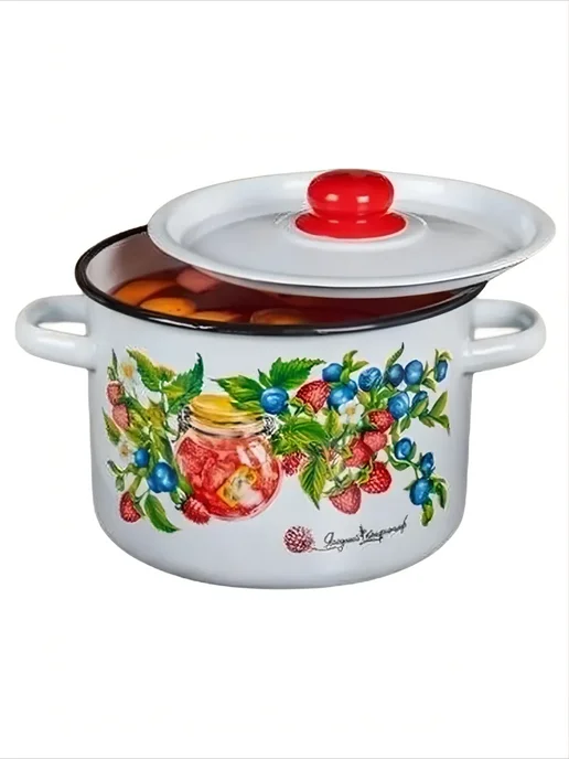 Appetite Кастрюля эмалированная Конфитюр 1с200с Объем-9л, 9 л, фото 3