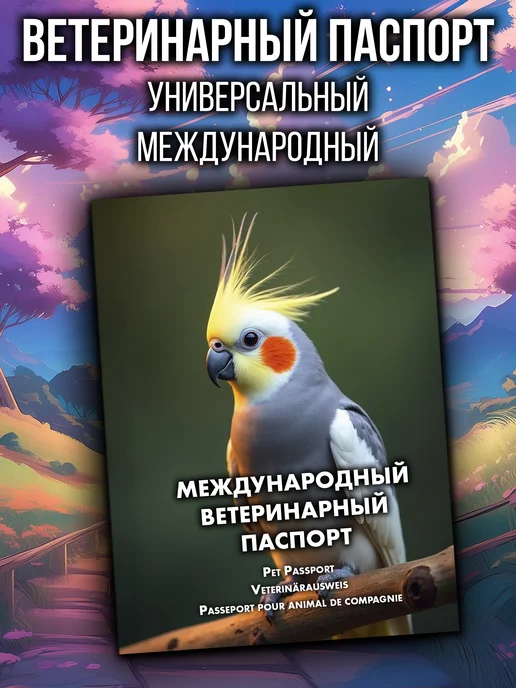 Аурасо Ветеринарный паспорт для попугаев корелла международный, вариант