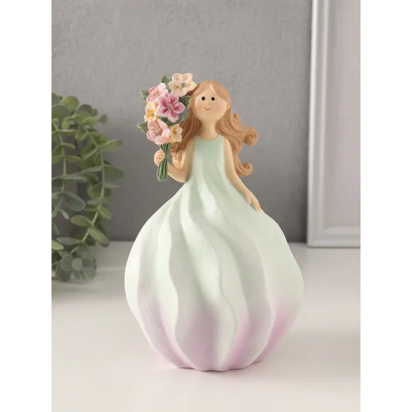 Фигурка Девочка-зефирка с букетом