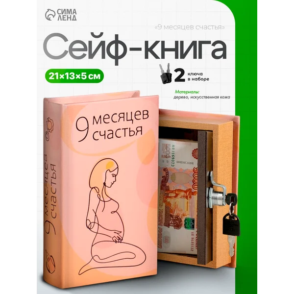 Книга-сейф 9 месяцев счастья