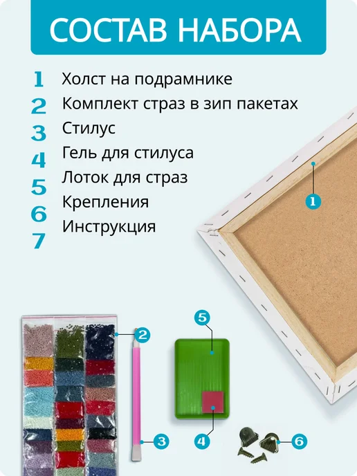 Paintboy Алмазная мозаика на подрамнике 40х50 "Бабочка", вариант, фото 2