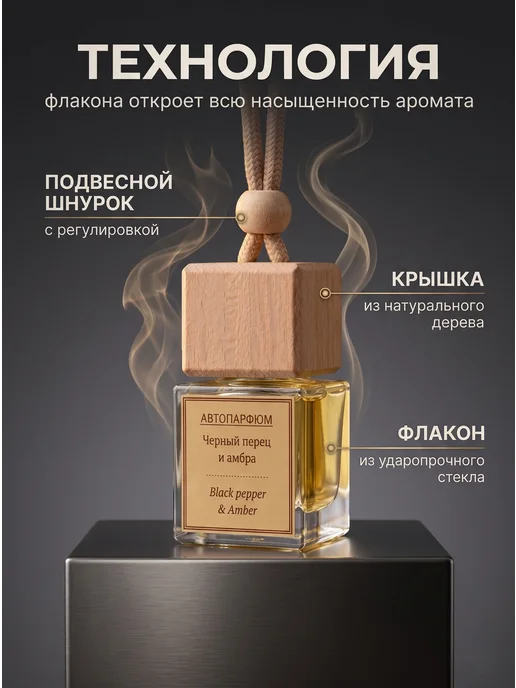 UgProAvto Ароматизатор в машину Черный перец амбра, черный, фото 2