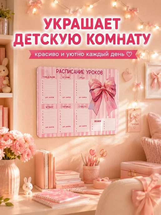 The Planer! Расписание уроков настенное Роблокс Roblox, вариант, фото 6