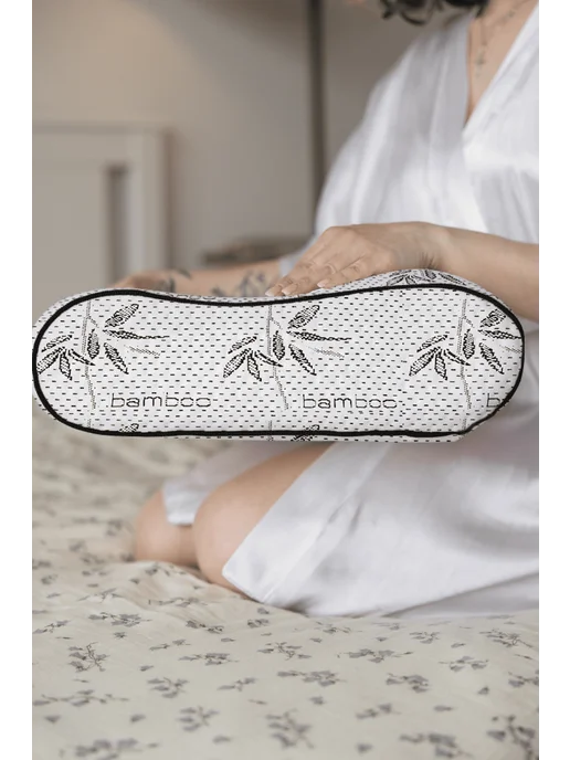 Ambesonne Ортопедическая Подушка с Эффектом Памяти Memory Foam, белый, фото 8