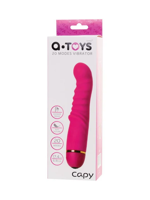 TOYFA-A-TOYS Нереалистичный вибратор A-Toys by TOYFA Capy, розовый, фото 6