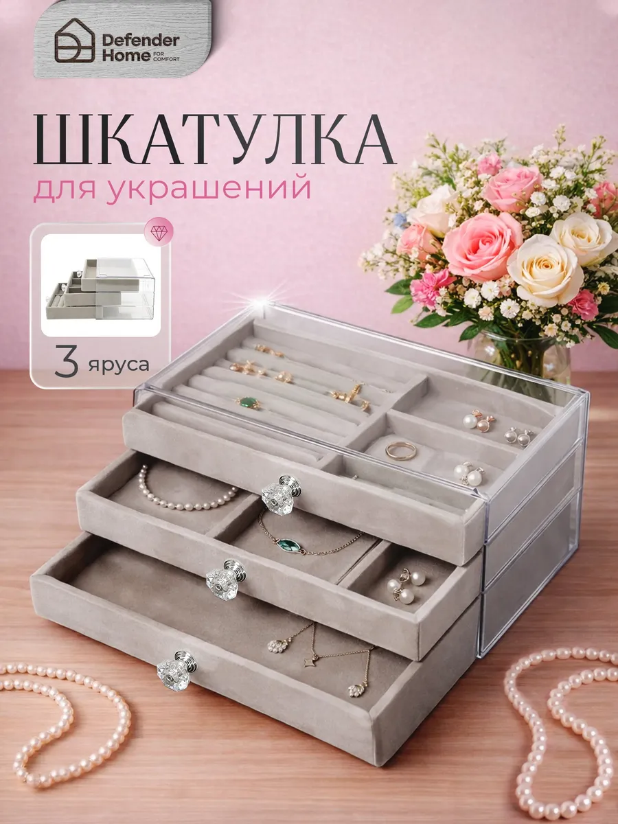 Органайзер для хранения украшений и бижутерии