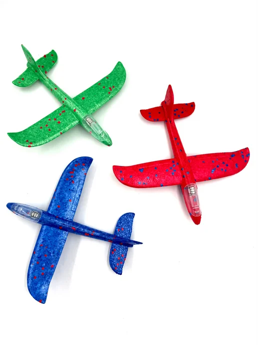 AYVA TOYS Самолет из пенопласта для катапульты светящийся 3 шт, 3 шт, фото 5