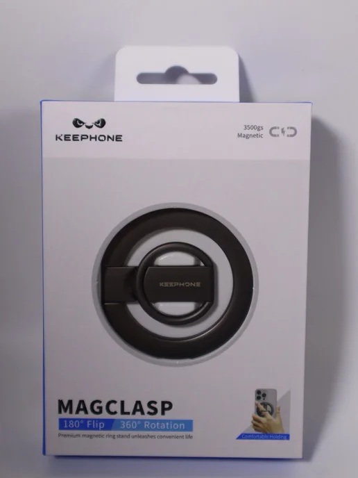 Keephone Держатель стенд для телефона c Magsafe магнитныйчерный, черный, фото 3