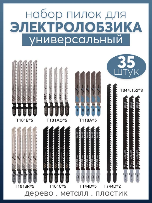Навигатор Идей Пилки для электролобзика 35шт, 35 шт