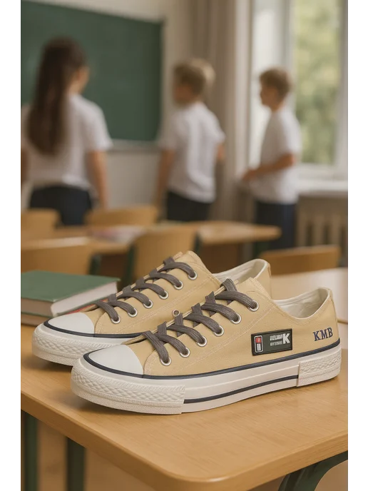 ZM shoes Тканевые кеды текстильные, белый