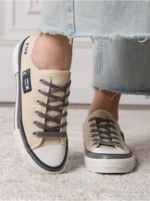 ZM shoes Тканевые кеды текстильные, белый, фото 3