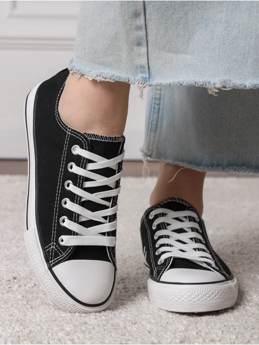 ZM shoes Тканевые кеды текстильные, черный, фото 2