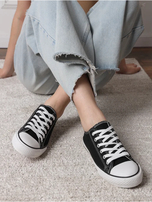 ZM shoes Тканевые кеды текстильные, черный, фото 5