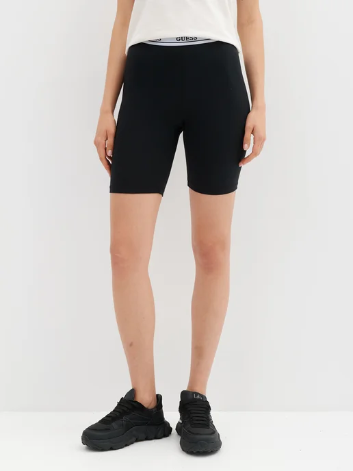 GUESS Велосипедки спортивные облегающие, черный