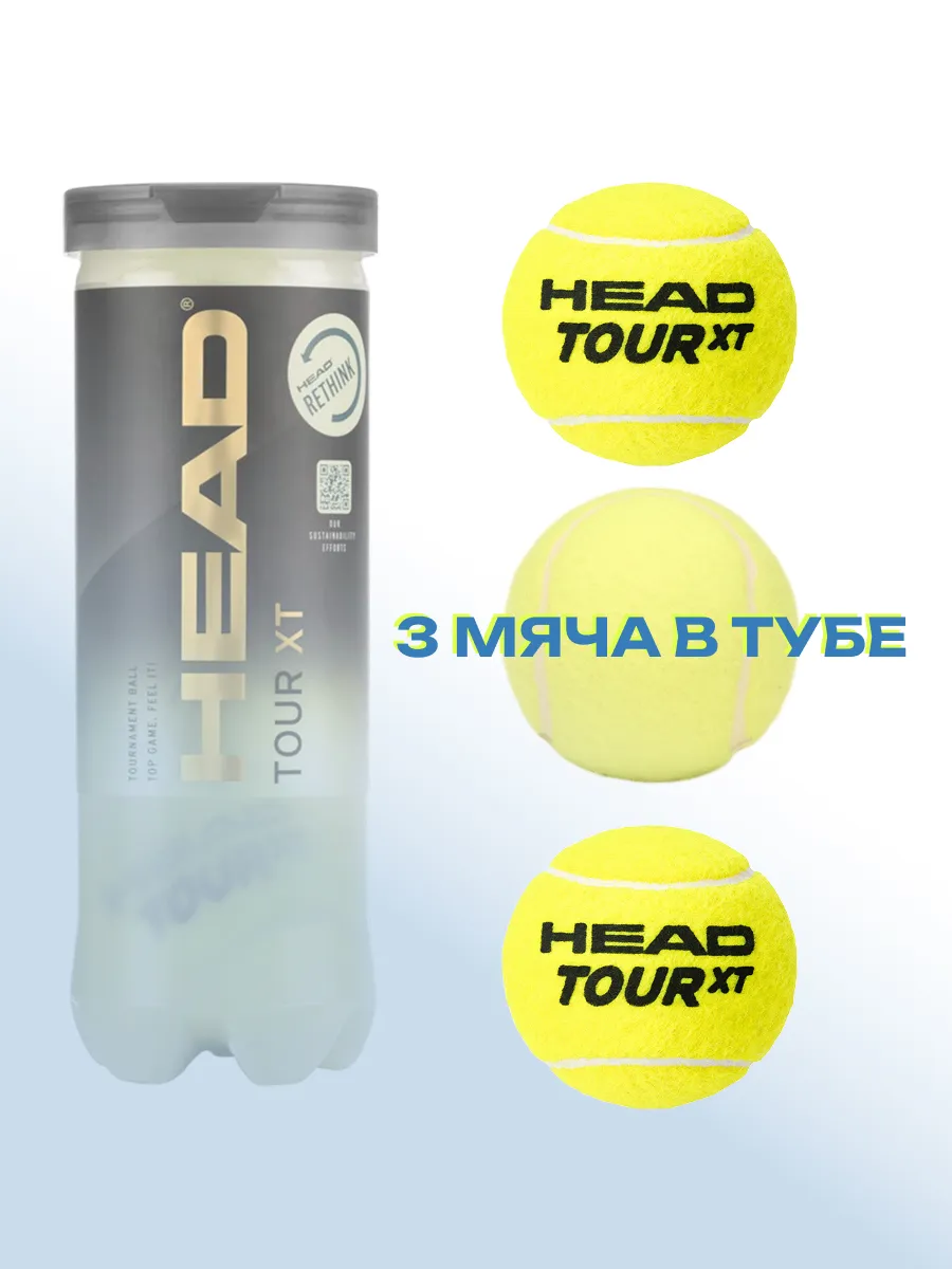 Теннисные мячи HEAD Tour XT, 12 шт. (4x3 шт.), фото 4