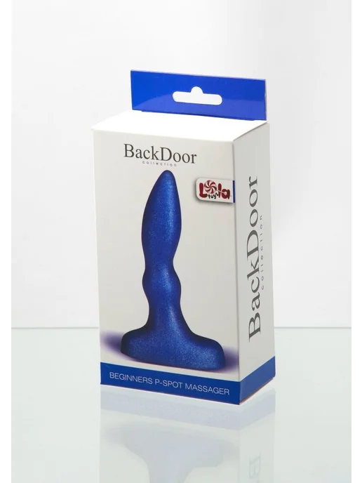 lola games Beginners P-Spot Massager, синяя — анальная пробка, синий, фото 3