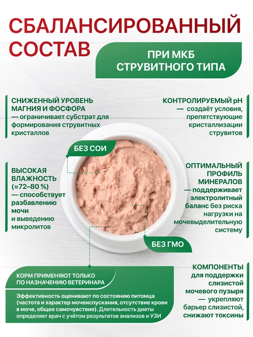BLITZ Ветеринарный влажный корм для кошек при МКБ, urinary, вариант, фото 4