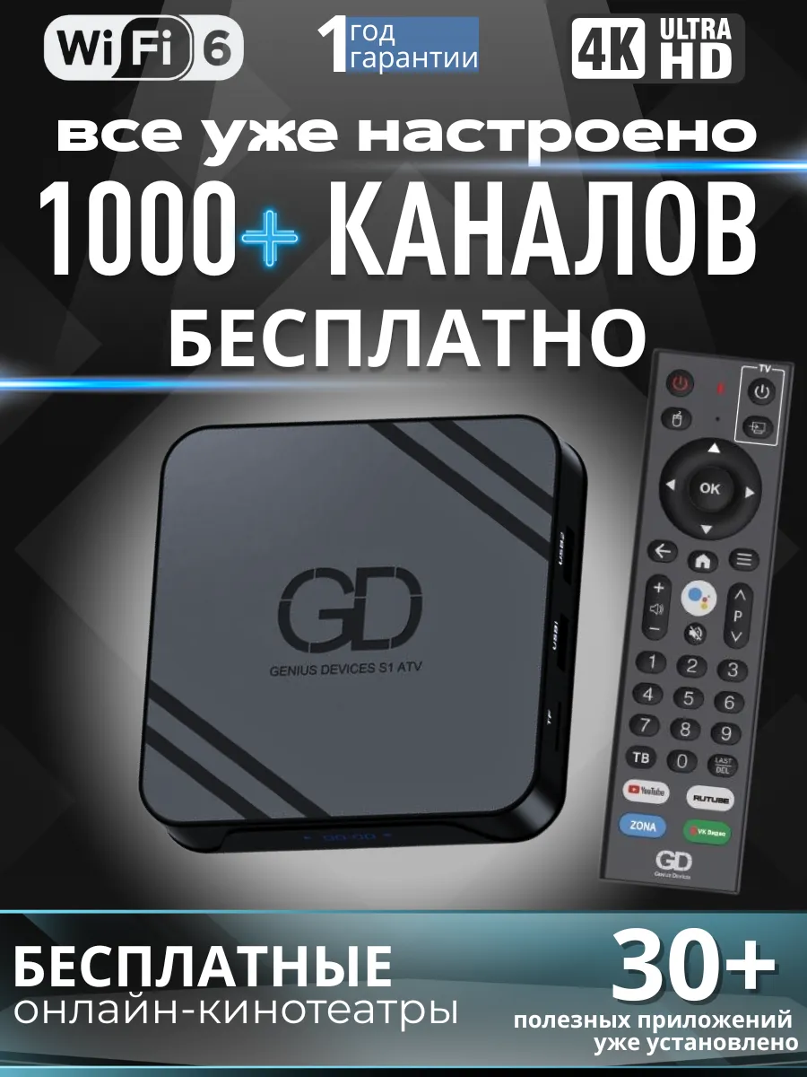 GD S1 ATV смарт тв приставка