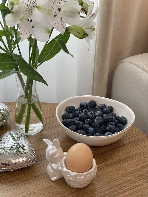 By craft with love Подставка для яиц пасхальный кролик, фиолетовый, фото 8