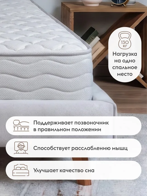 Правила мебели Матрас 120х200 пружинный Нокс флекс, Белый, 120x200, фото 5