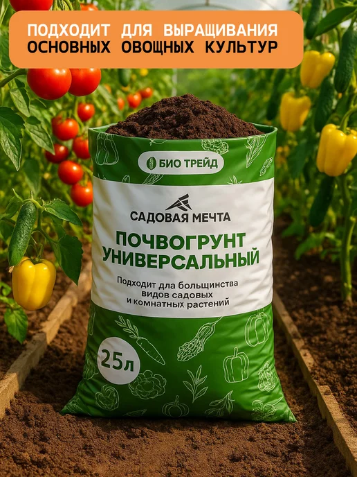 crafy Грунт для рассады универсальный питательный 25л, 25 л, фото 3