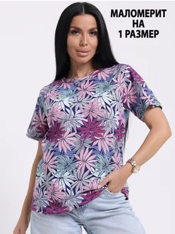 Футболка базовая женская летняя из хлопка Letto 445341297 купить за 441 ₽ в интернет‑магазине Wildberries