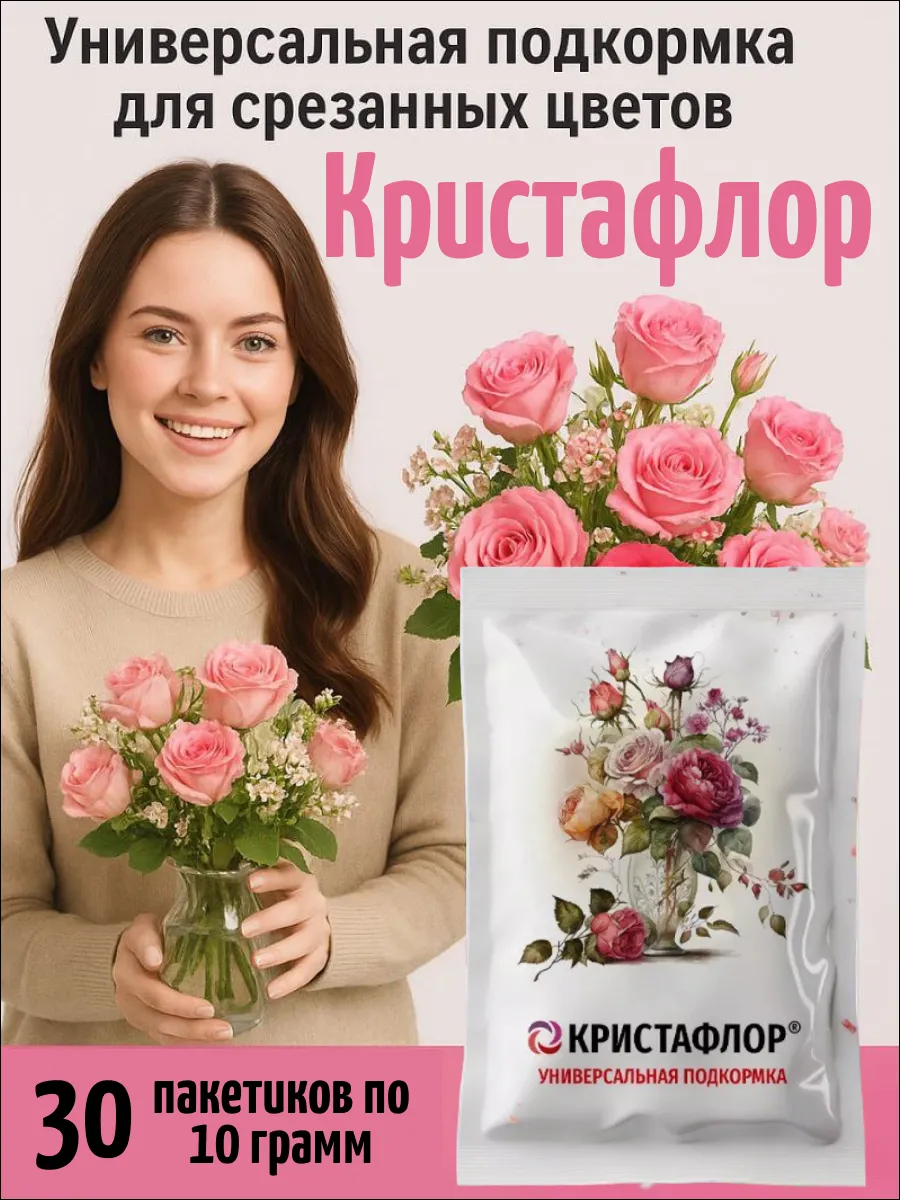 Подкормка для срезанных цветов 30 шт по 10г