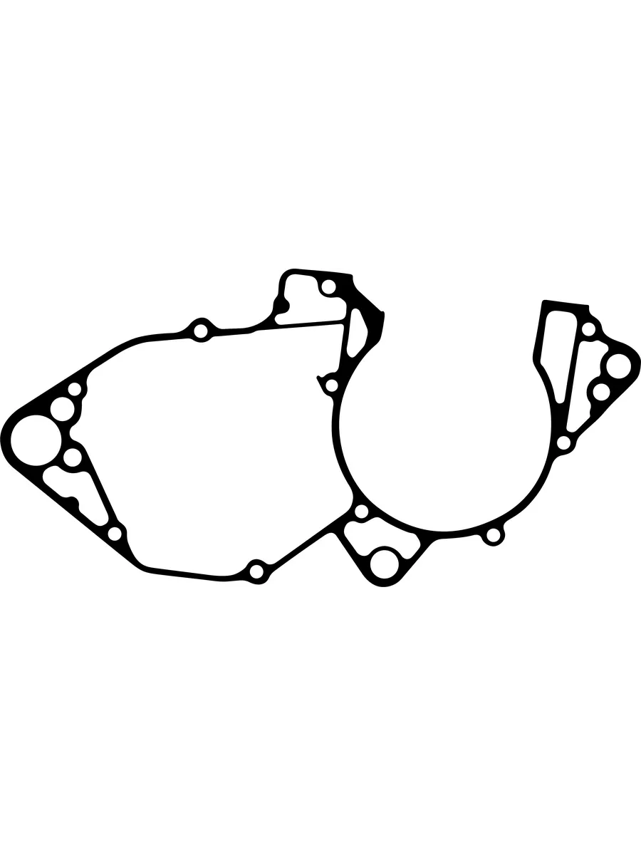 Прокладка половинок картера для Yamaha YZ250 (1992) черная