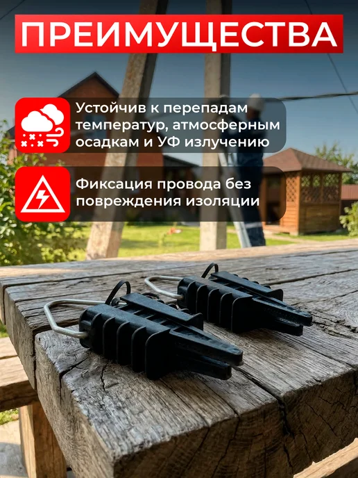 Анкерный зажим РА25 для СИП 4х16-25, 1 шт, 4x1625, 2 шт, фото 3
