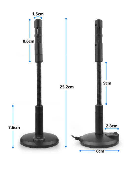 MRM-POWER USB мини-микрофон для компьютера, универсальный, черный, фото 4