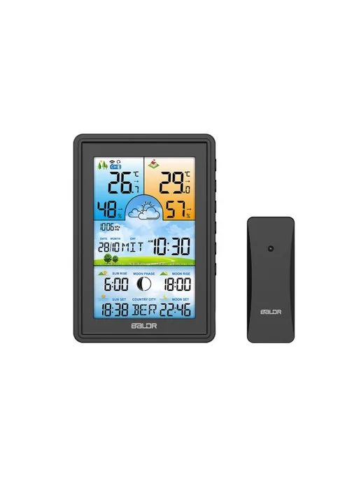 BALDR Метеостанция B0360WST2H2PR-V2-BLACK, черный, фото 2