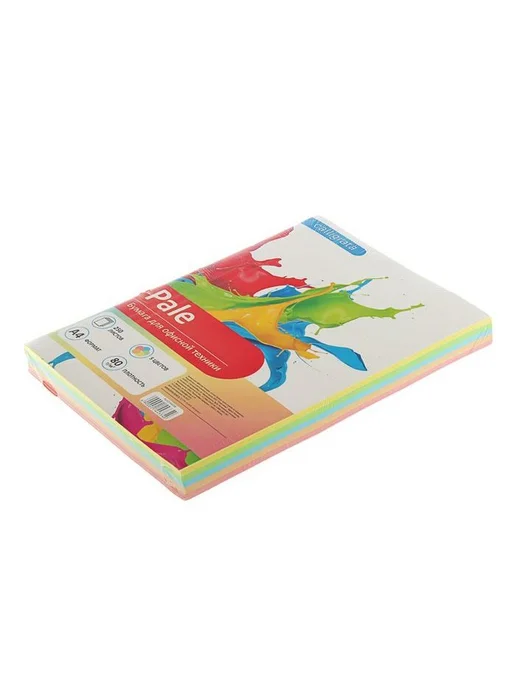 Бумага Calligrata Цветная A4, 80 г/м², 250 листов, ассорти 5 цветов, фото 2