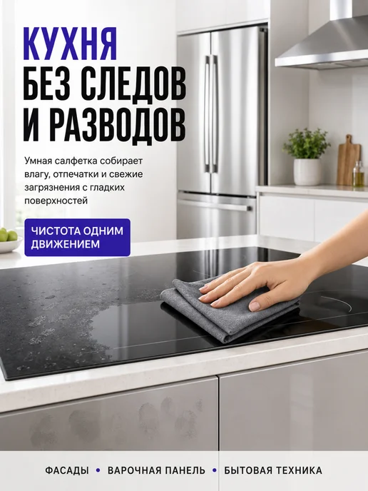 ДомБлеск Волшебные тряпки для уборки стекол без разводов 2 шт, 2 шт, фото 4